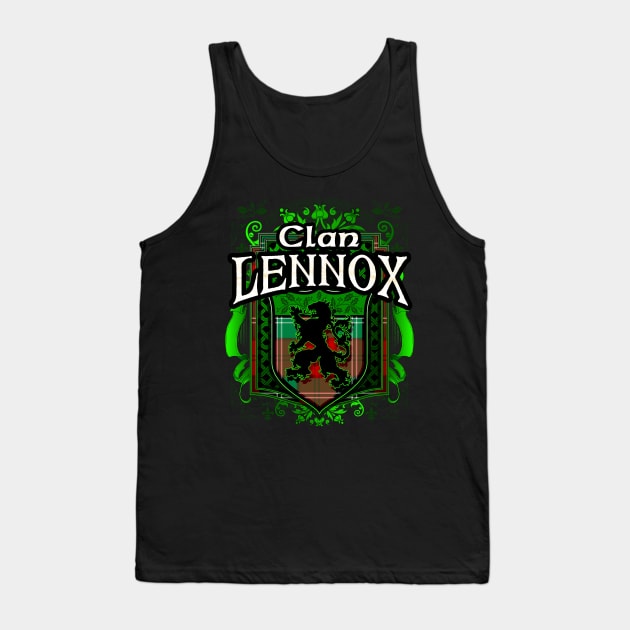 Clan Lennox Tartan Lion Tank Top by Celtic Folk